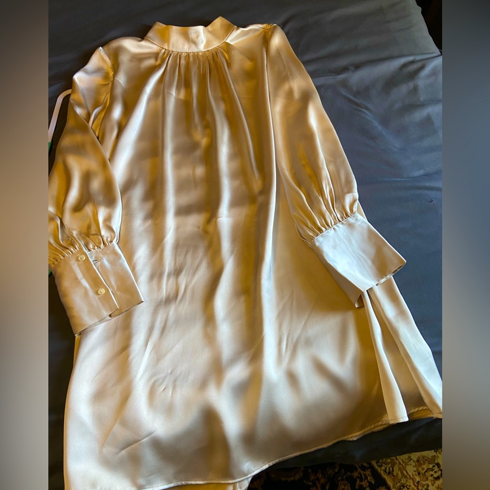 Gold above knee dress